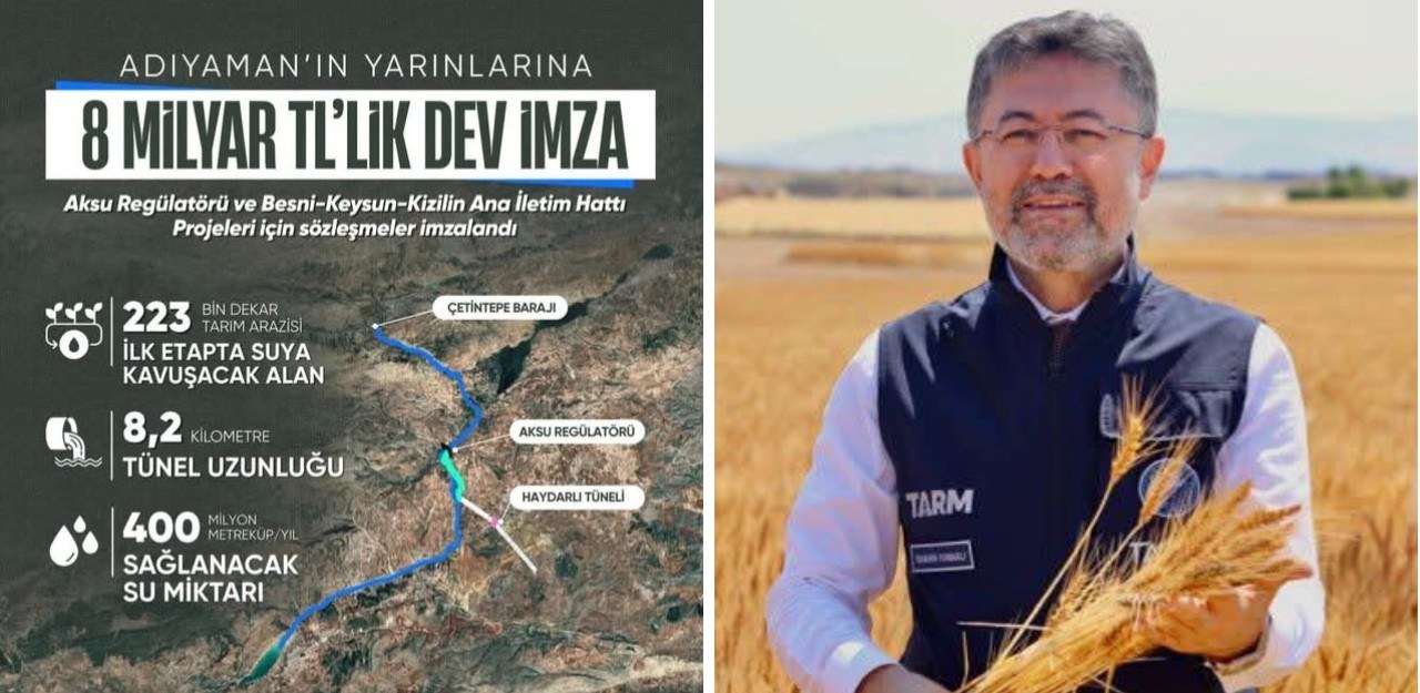 Adıyaman'a 8 Milyar TL'lik Su Yatırımı