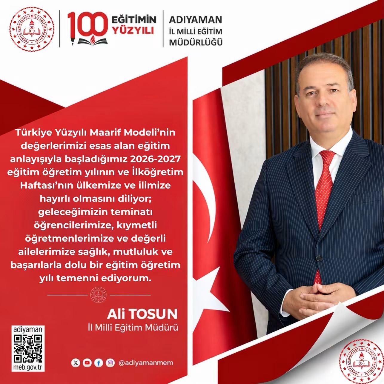 Adıyaman'da 2026-2027 Eğitim Öğretim Yılı Başlıyor