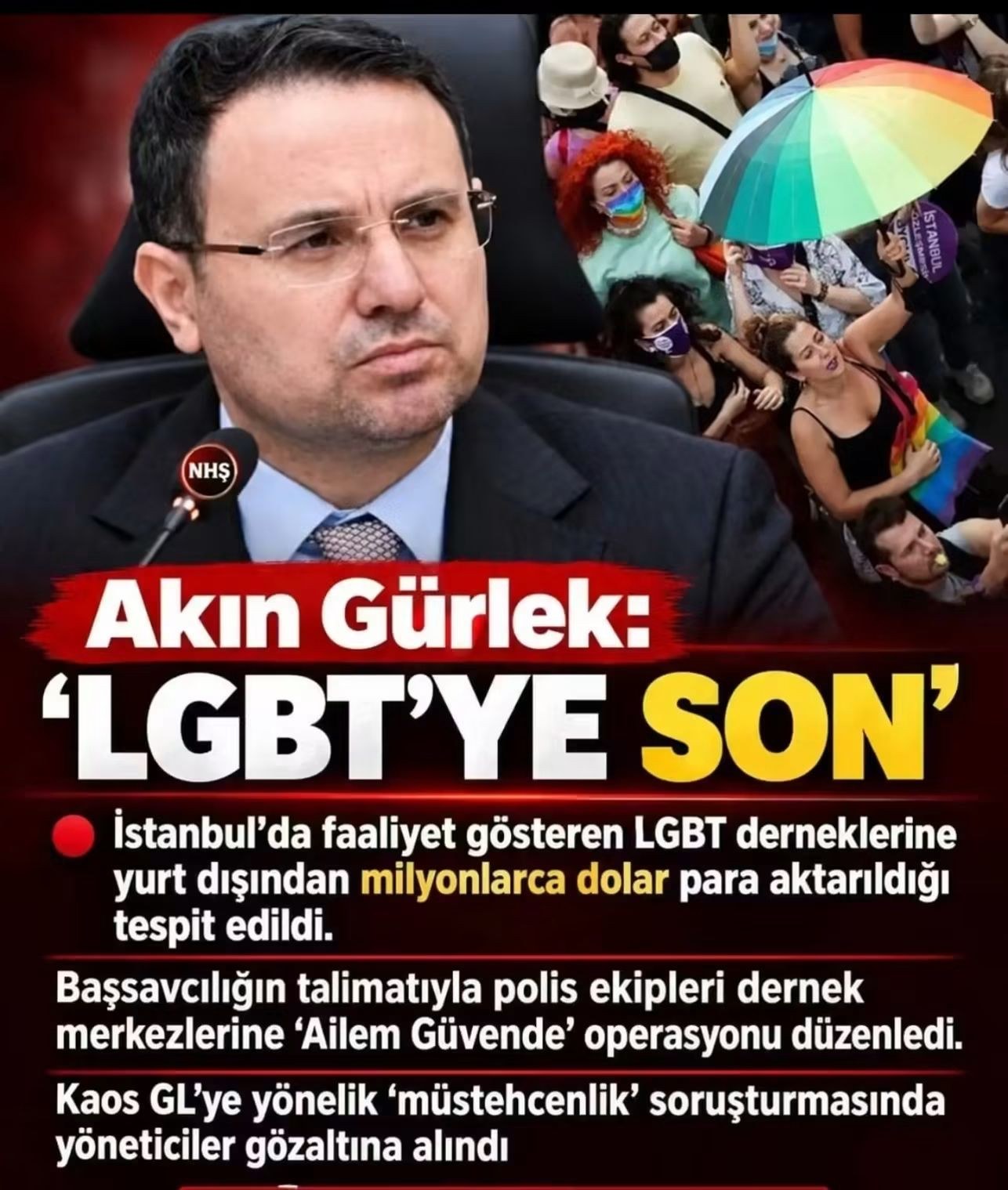 LGBT Derneklerine Yönelik Operasyon Düzenlendi