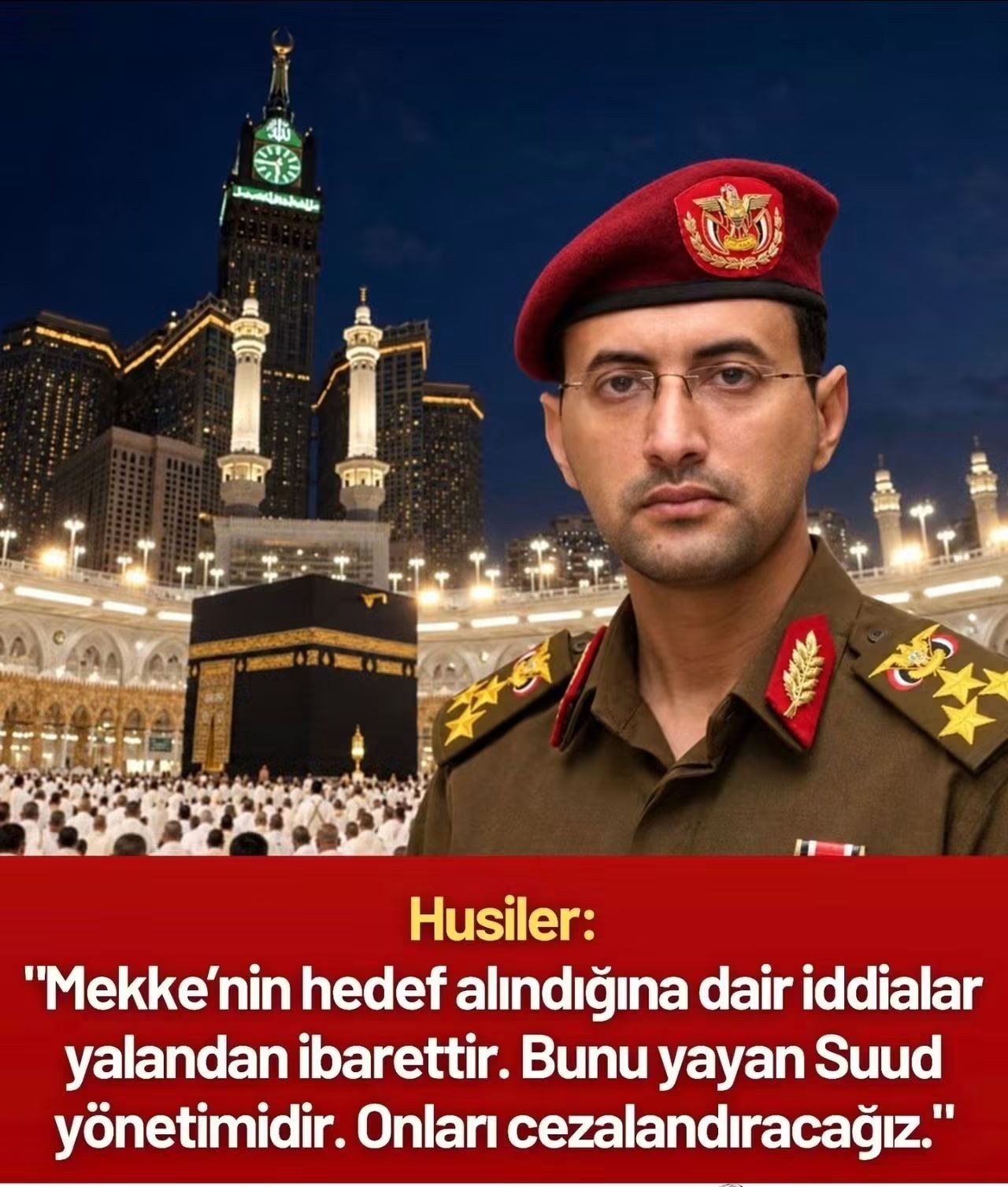 Husilerden Mekke'ye Yönelik İddialara Yalanlama