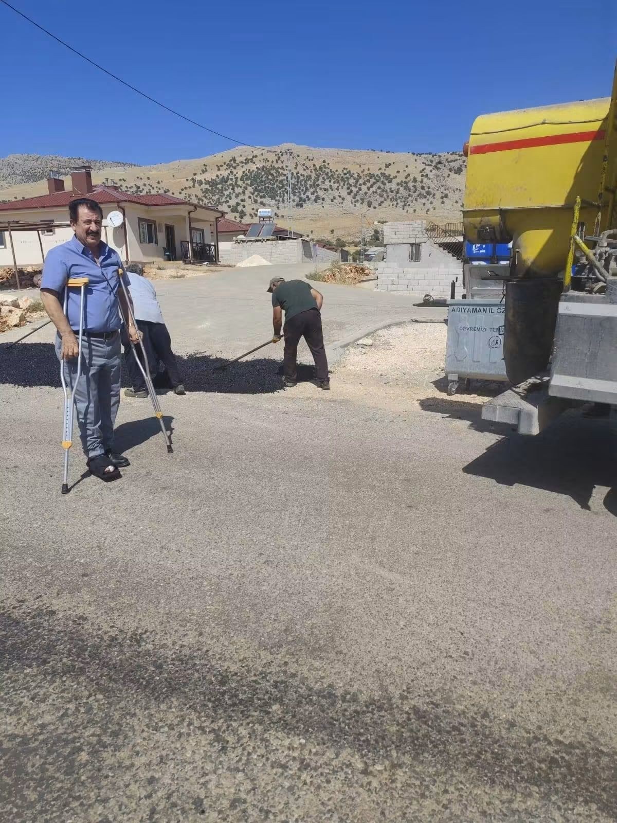 İl Encümeni Mehmet Sait Çetinkaya: Adıyaman'da Köy Yolları Yapımı Sürüyor