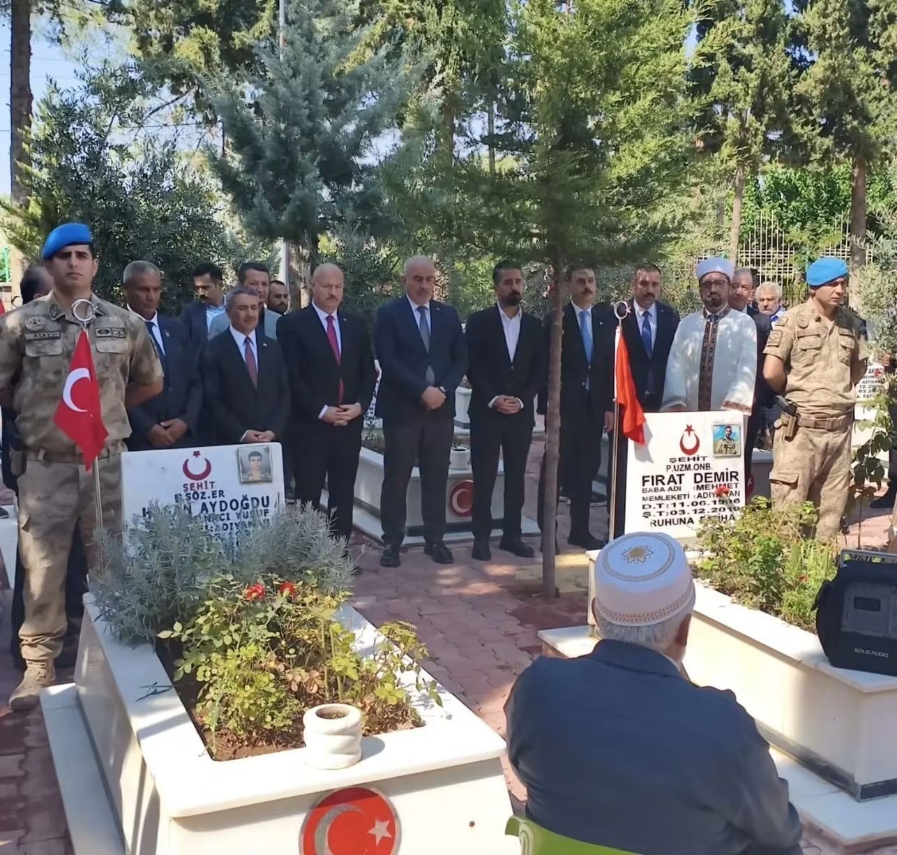 Adıyaman'da 19 Eylül Gaziler Gününde Şehitlik Ziyaret Edildi