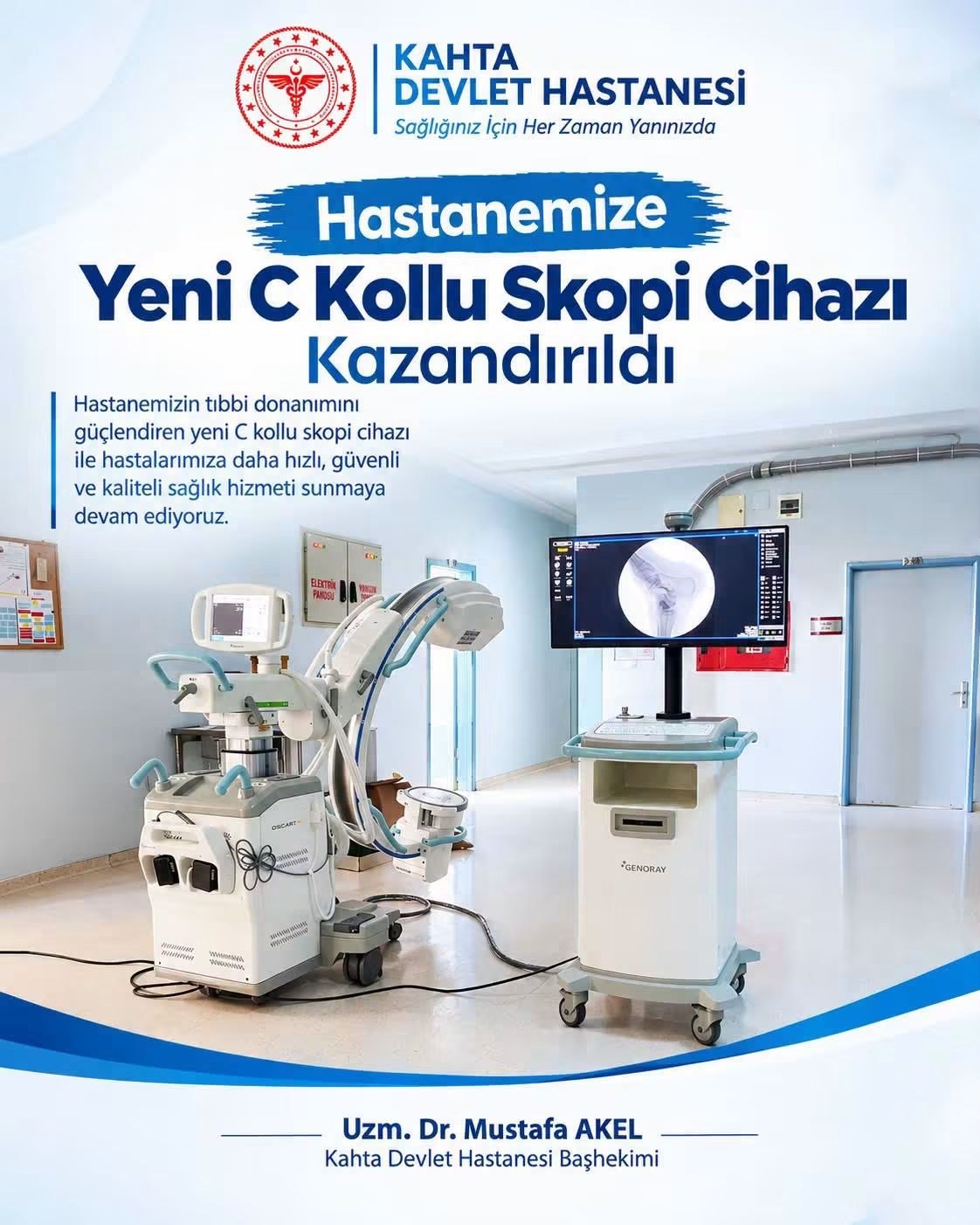 Kahta Devlet Hastanesi'ne Yeni Skopi Cihazı