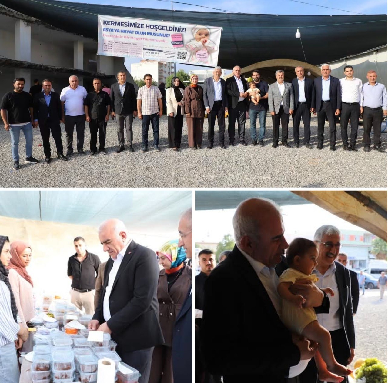 Milletvekili Özhan Kahta'da SMA Hastası Asya İçin Kurulan Kermesi Ziyaret Etti