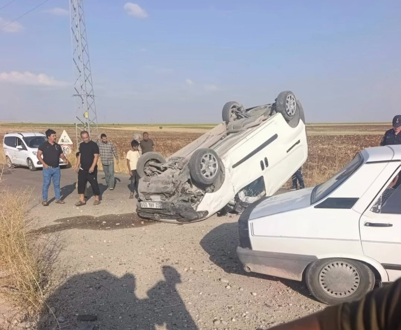 Adıyaman-Kahta Yolunda Trafik Kazası Meydana Geldi
