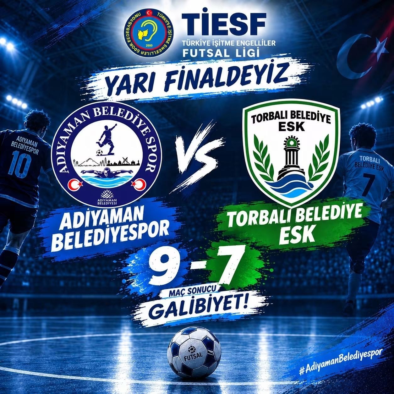 Adıyaman Belediyespor Yarı Finale Yükseldi