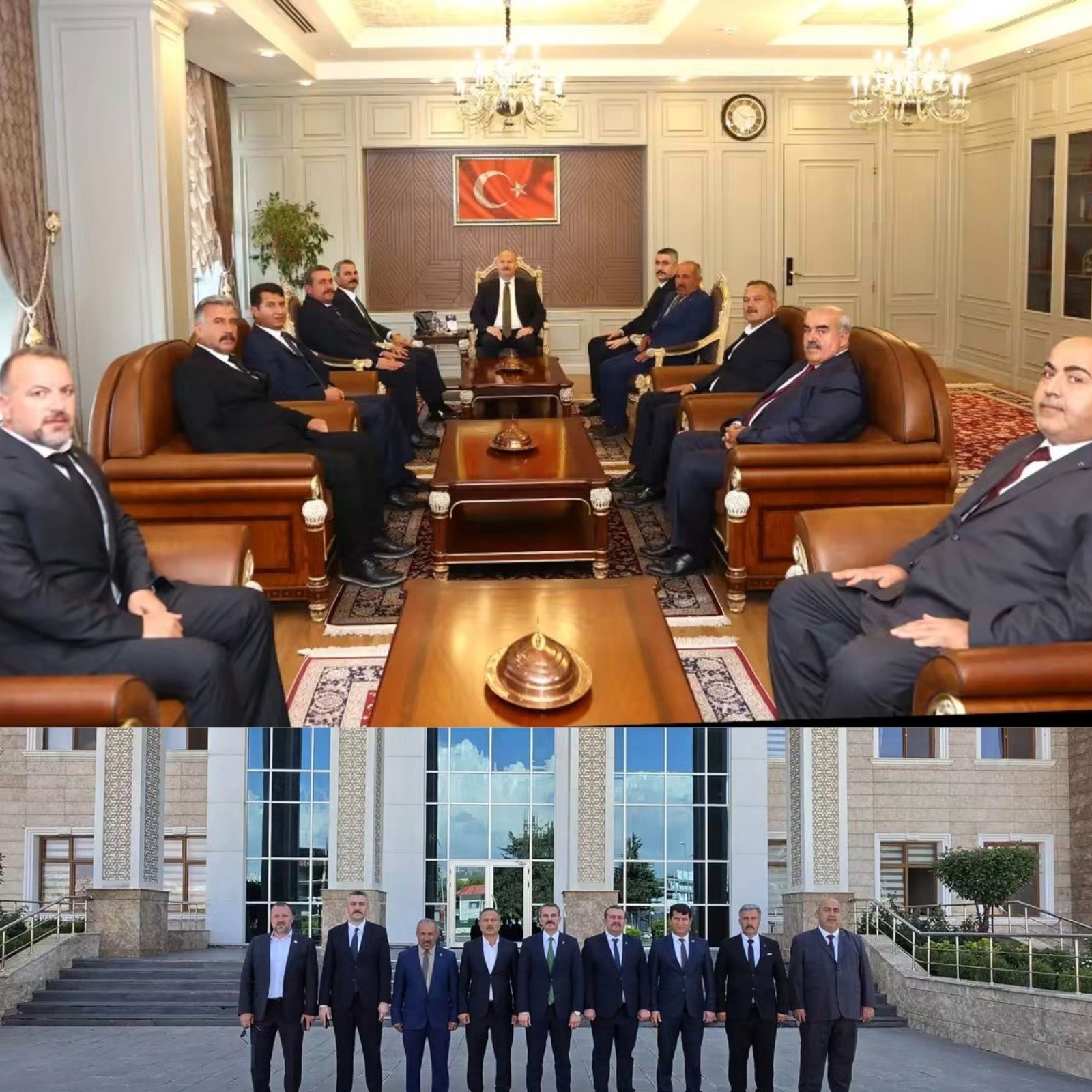 Kahta Milliyetçi Hareket Partisi İlçe Başkanı Turan'dan Vali Küçük'e Ziyaret