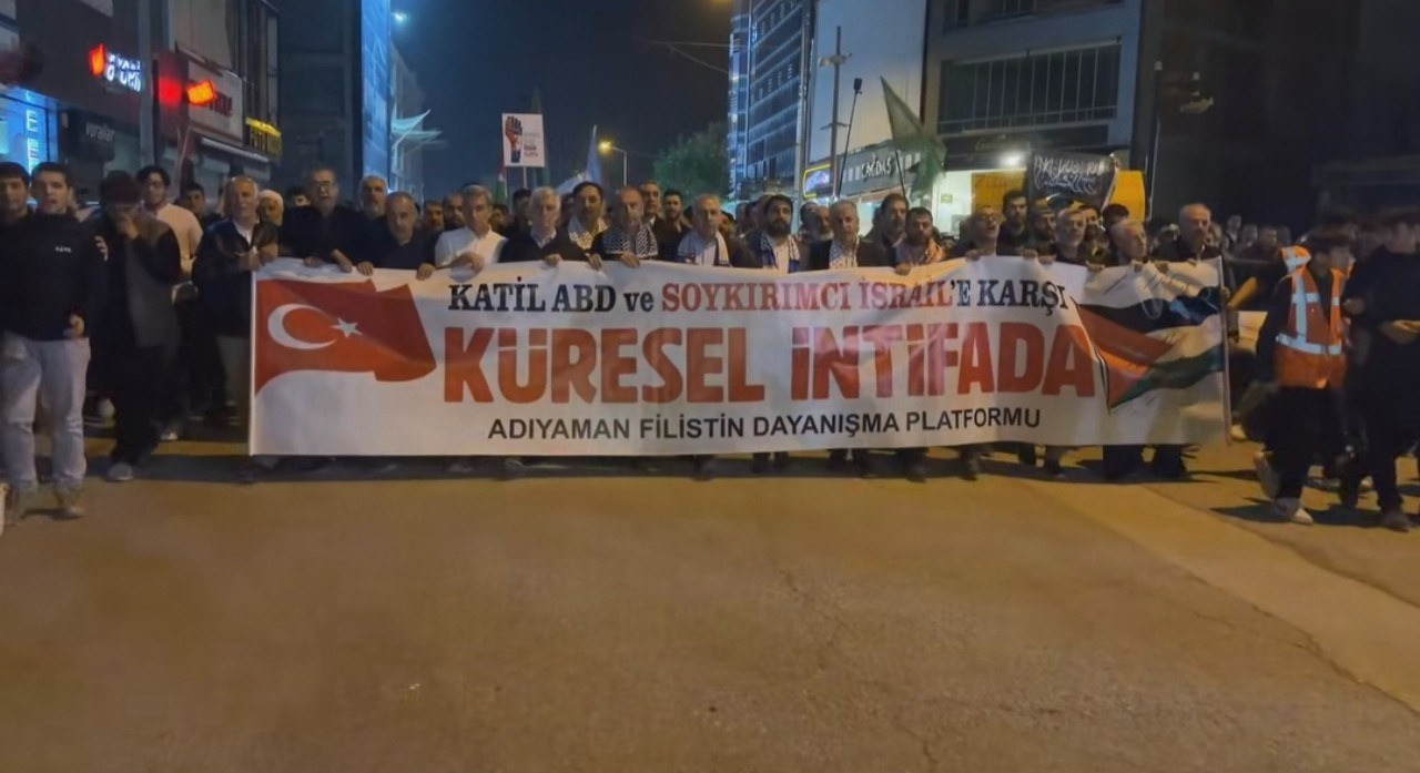 Adıyaman'da Gazze İçin Destek Yürüyüşü Düzenlendi