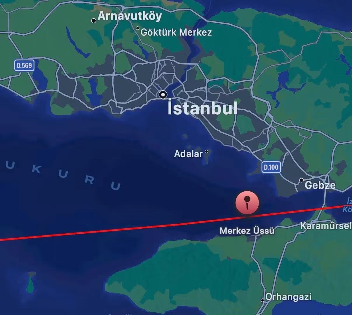 Marmara Denizi'nde Yalova Merkezli Deprem Meydana Geldi