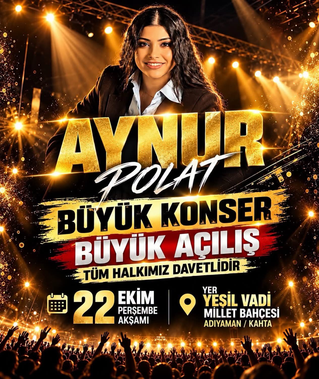 Kahta Millet Bahçesi'nde Aynur Polat Konseri
